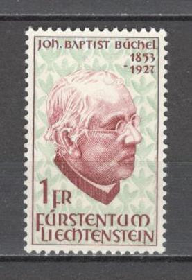 Liechtenstein.1967 40 ani moarte J.B.Buchel-pedagog,istoric SL.28