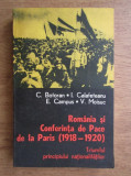 C. Botoran - Romania la Conferinta de Pace de la Paris ( 1918-1920 )