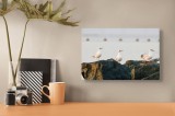 Tablou Canvas Pescăruși la Mare Apus Natură St&acirc;nci Orizont, 39 x 26 cm, CMCLASS