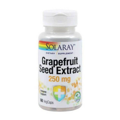 Grapefruit Seed Extract 250mg, 60cps, Solaray foto