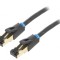 Patch cord S/FTP Cat 8 OFC PVC negru 2m aurit