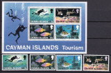Cayman 1977 fauna marina 383-386 + bl.11 MNH, Nestampilat
