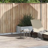 Masuta cafea gradina vidaXL polirattan gri deschis 40x40x37cm