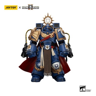 Warhammer 40k Action Figure Ultramarines Marneus Calgar Chapter Master with MKX Gravis Armour and Gauntlets of Ultramar 20 cm foto