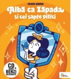 Alba ca Zapada si cei sapte pitici (carte + audiobook) - Fratii Grimm