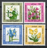Tunisia 1987 Mi 1160/63 MNH - Flori, Nestampilat