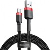 Cablu Date si Incarcare USB-A - USB-C Baseus Cafule, 60W, 0.5m, Rosu CATKLF-A91