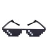 Ochelari Soare Unisex THUG LIFE 8 BIT - Deal With It - MOdel 3, Plastic, Negru