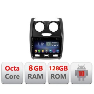 Navigatie DACIA DUSTER 2012-2019 F-157 Octa Core cu Android Radio Bluetooth Internet GPS WIFI DSP 8+128GB 4G CarStore Technology foto