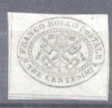 Italy Papal State 1867 Coat of arms 3C Mi.13b MLH AM.348