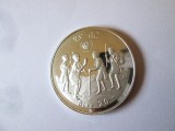 Cumpara ieftin Rara! Etiopia 20 Birr 1972 Proof argint com:Anul copilului,dm.=38 mm,gr.=23,24 gr
