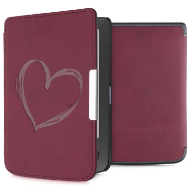 Husa pentru PocketBook Touch Lux 3 / Basic Touch 2 / Basic Lux, Piele ecologica, Violet, kwmobile, 55747.01 foto