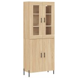 Cumpara ieftin Dulap inalt, stejar sonoma, 69,5x34x180 cm, lemn compozit