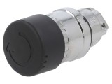 Comutator apăsare 22mm poziție stabilă negru
