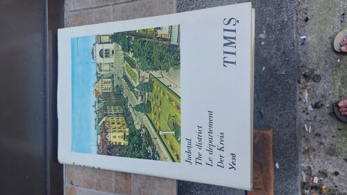 Carte Judetul Timiș cu ilustrate vintage