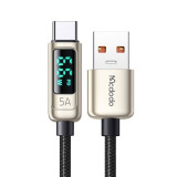 Cablu de date Mcdodo Digital Pro USB-A la Type-C 1.2m 5A 66W Argintiu