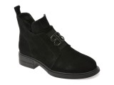 Ghete FLAVIA PASSINI negre, DX793, din piele intoarsa