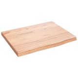 Cumpara ieftin Polita perete maro deschis 40x30x2 cm lemn masiv stejar tratat
