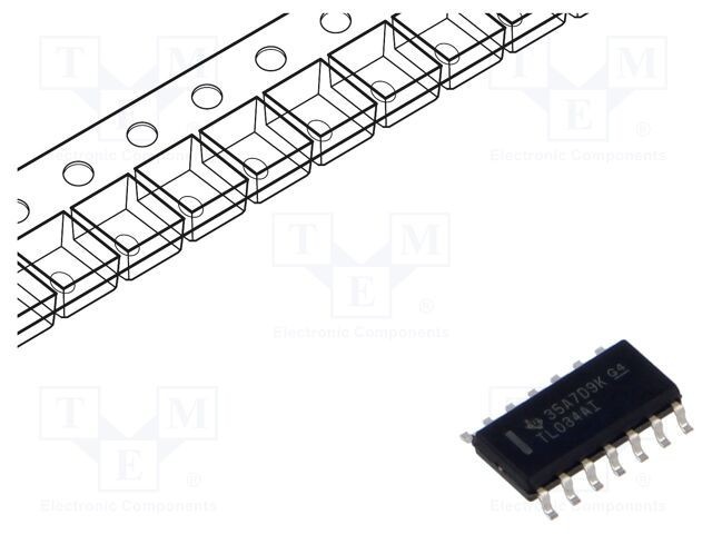 Amplificator operațional 4 canale 1MHz SO14 &plusmn;5-15V SMT Texas Instruments