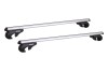 Bare Transversale Aluminiu 120cm CRR-01, Antifurt, Portbagaj Auto, Argintiu, T&Uuml;V, Montaj Balustrade Inaltate, 90kg