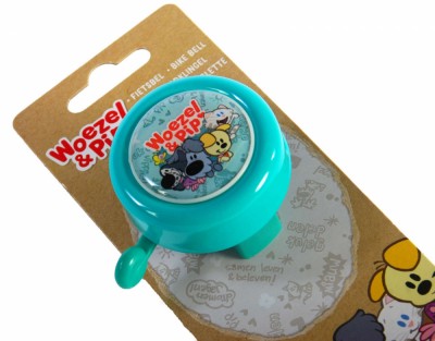 Clopot de bicicleta Woezel &amp;amp; Pip, culoare turcoaz Cod:802 foto