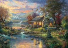Puzzle 1000 piese - Thomas Kinkade - Nature&#039;s Paradise | Schmidt