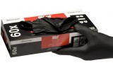 Manusi de protectie de nitril de unica folosinta COLAD marime M, 285 mm lungime, 0,15 grosime, 60 buc la cutie, negre