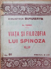 VIATA SI FILOZOFIA LUI SPIONOZA - YGREC foto