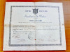 C434-I-Diploma Farmacie Empire France 1857 Certificat de Examen. 26/32 cm.