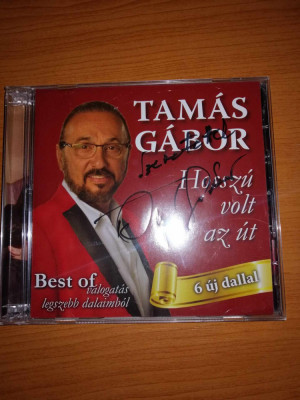 Tamas Gabor Best Of Hosszu volt az ut 2Cd audio ODS Romania 2018 cu autograf foto