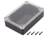 Carcasă universală ABS neagră 80x120x36mm