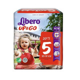 Scutece chilot Libero Up&amp;Go Unisex 5 Maxi Plus, 10-14 kg, 20 buc