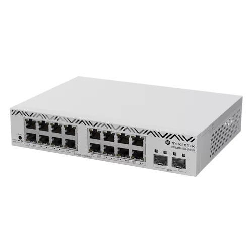 Cloud Smart Switch, 16 x Gigabit, 2 x SFP+ 10Gbps, 1U - Mikrotik CSS318-16G-2S+IN