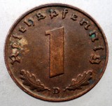 2.561 GERMANIA WWII 1 REICHSPFENNIG 1939 D, Europa, Bronz