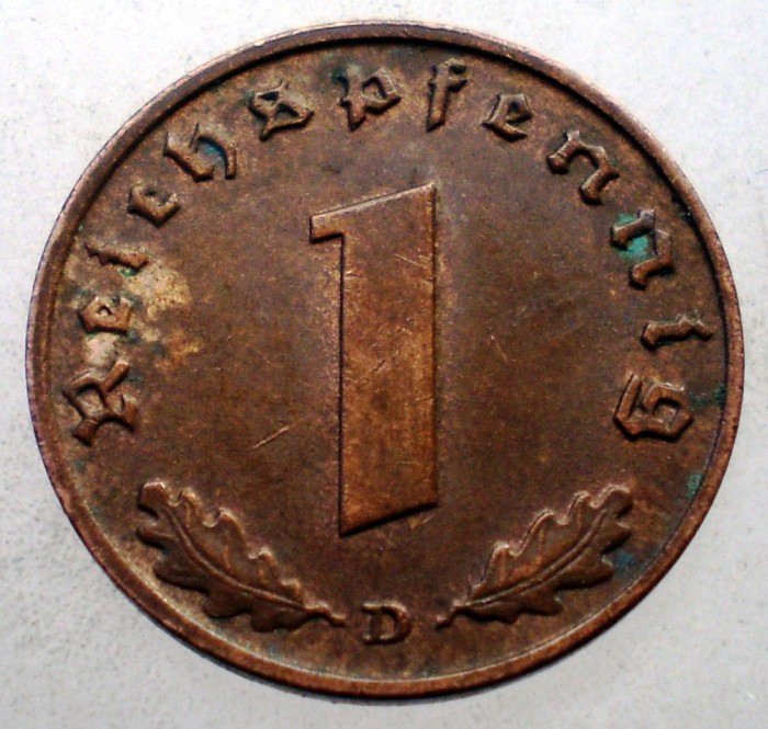 2.561 GERMANIA WWII 1 REICHSPFENNIG 1939 D