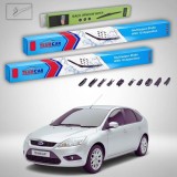 Cumpara ieftin Ștergătoare Ford Focus II DA Hatchback 2006-2011 | Set Față și Spate Flat Premium &ndash; TeamCar&reg;