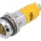Lampă LED convexă galbenă 24VDC &Oslash;14mm