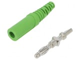 Mufă Banană 4mm Verde Neizolată 32A