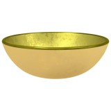 Cumpara ieftin Chiuveta din sticla securizata, auriu, 35x12 cm