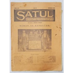 SATUL , REVISTA DE CULTURA PENTRU POPOR , NR. 86 , 1938