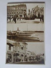 Carte postala foto animata Galati:magazine,reclame,circulata 1930 foto