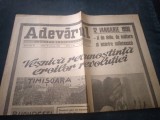 ZIARUL ADEVARUL 12 IANUARIE 1990 ZI DE DOLIU TIMISOARA