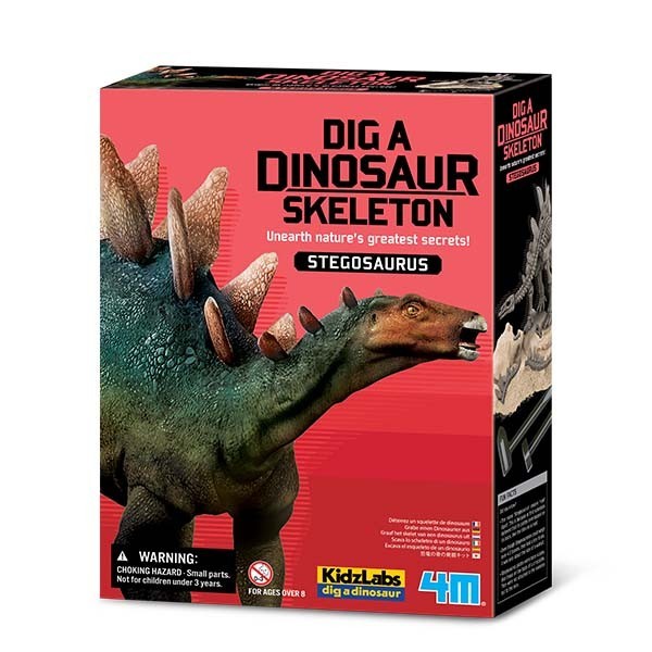 Joc sapa si descopera un dinozaur, Stegosaurus, Dig a Dinosaur Skeleton, 4M