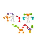 Cumpara ieftin Joc de constructie cu ventuze Sticky Figures EMC ONSHOP&reg;, set 7 figurine din silicon moale, 3 ani+, multicolor