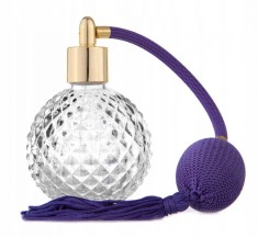Sticla Parfum, Zamo&reg;, Purple Pump, cu Pulverizator Infiletabil si Capac, Capacitate 90ml, Model Vint