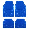 Covorase Auto Universale, model Diamond, culoare Crom Albastru