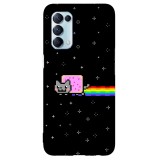 Husa compatibila cu Oppo Reno 3 Pro model Nyan Cat, Silicon, TPU, Viceversa