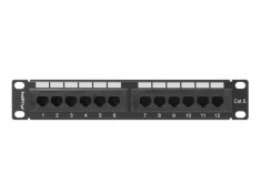 Patch Panel Lanberg 10 inch 12 porturi Black foto