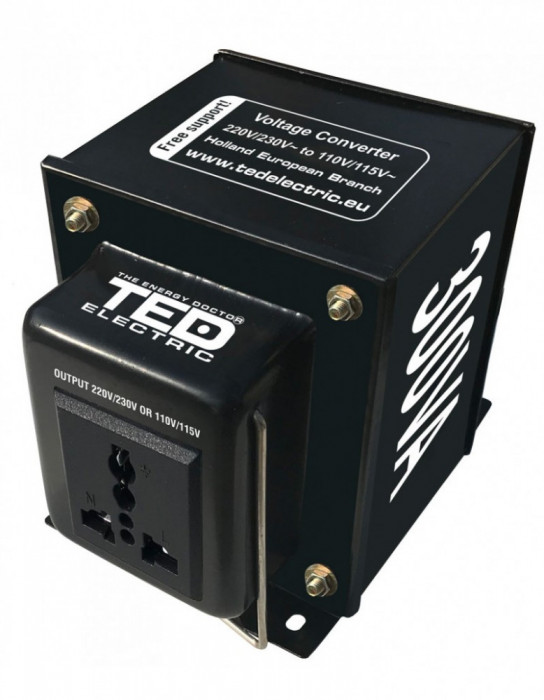 Transformator 230-220V la 110-115V 300VA/300W reversibil TED003669 SafetyGuard Surveillance