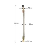 Prelungitor valva roata flexibil 180 mm cu &icirc;nvelis metalic rezistent